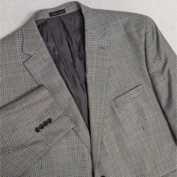 Ralph Lauren LRL Men Blazer Wool 2 Button 56L Houndstooth Wool Sport Coat Jacket - Picture 1 of 10